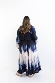 RIPPLE WIDE LEG PANTS - DUSK