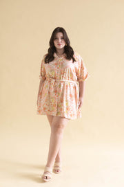 LIMONCELLO MINI SHIRTDRESS - PEACH