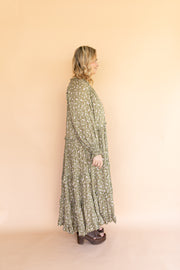 FLORES GOWN - OLIVE